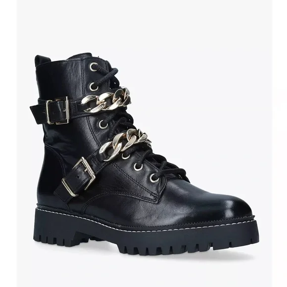 New Carvela Salute Chain Moto Boots - Picture 2 of 9
